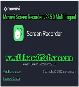 Movavi Screen Recorder v22.5.0 Multilingual Portable Free Download