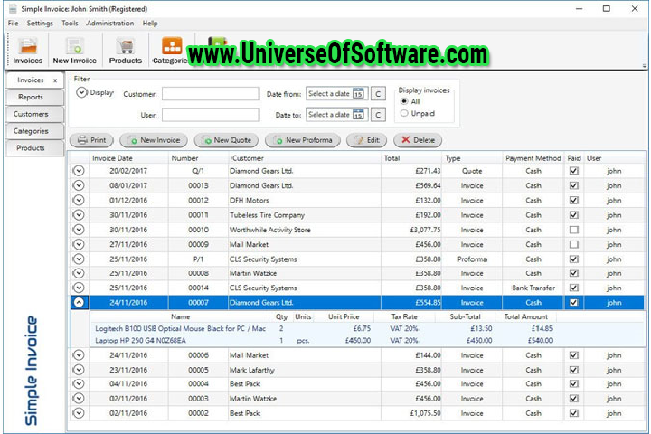 SimpleSoft Simple Invoice v3.24.4 Multilingual with Patch