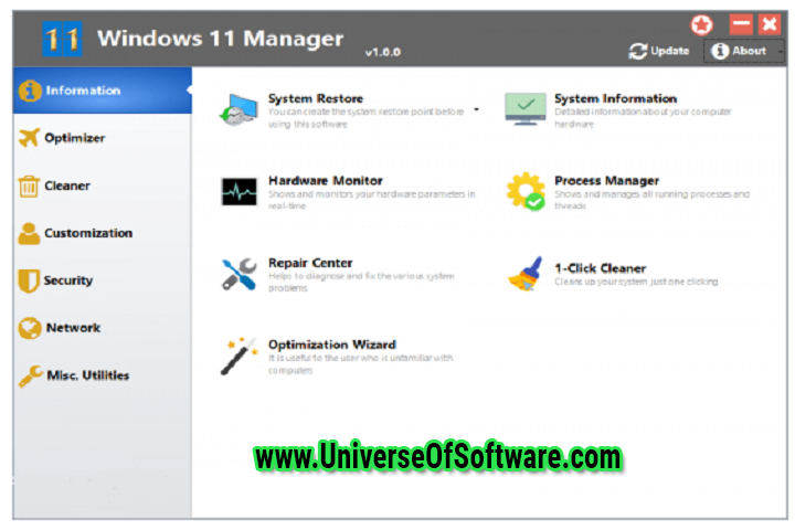 Yamicsoft Windows 11 Manager v1.0.8 with Key