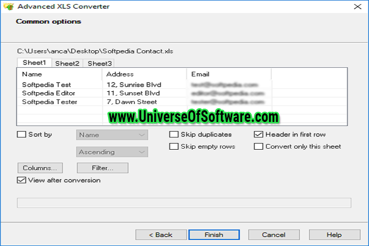 Advanced XLS Converter v7.50.0 with Patch