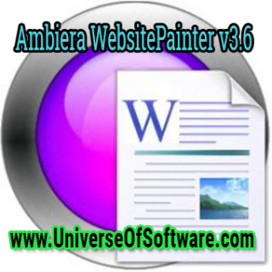Ambiera WebsitePainter v3.6 Multilingual Portable Free Download