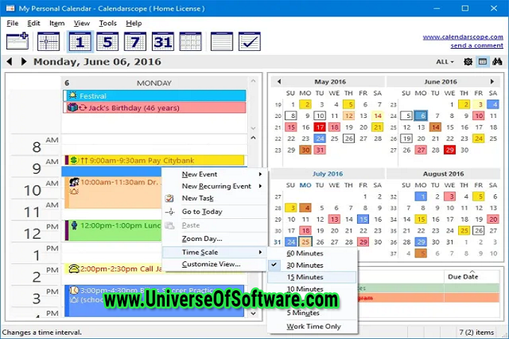 Calendarscope v12.5.0.1 with Patch