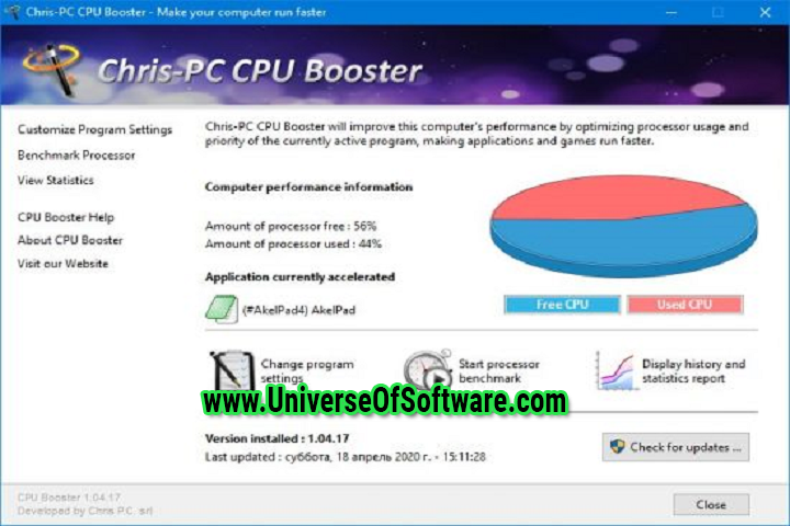 Chris-PC CPU Booster v2.02.02 with key