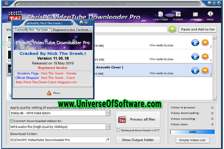 ChrisPC VideoTube Downloader Pro 14.22.0402 with patch