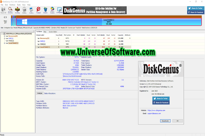 DiskGenius Professional v5.1.2.766 with keygen