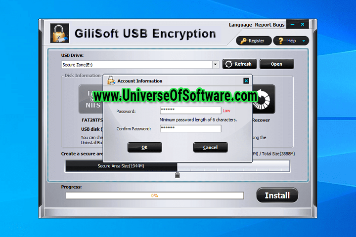 GiliSoft USB Stick Encryption v11.7 with key