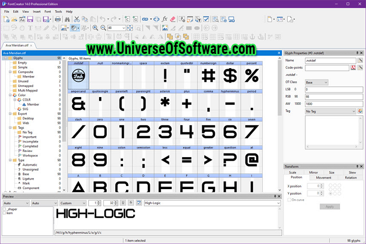 High-Logic FontCreator v14.0.0.2856 with Key