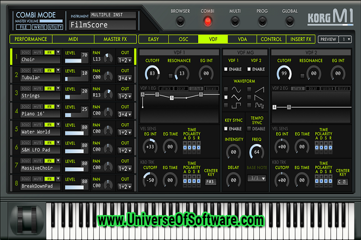 KORG M1 2.3.3 with Patch