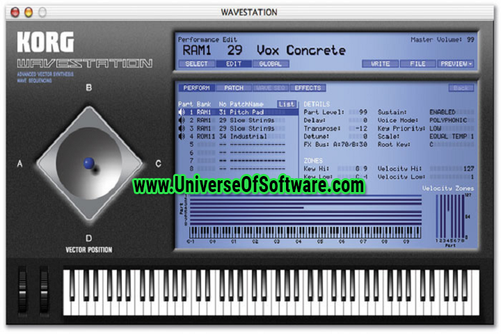 KORG WAVESTATION 2.3.2 with patch