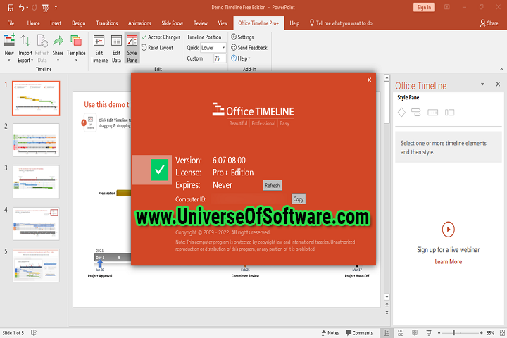 Office Timeline All Versions with Patch