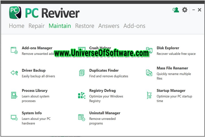 ReviverSoft PC Reviver v3.10.0.22 with patch