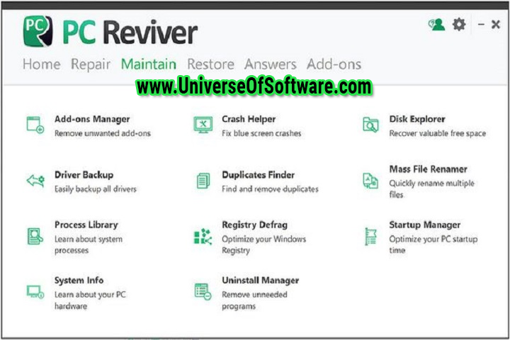 ReviverSoft PC Reviver v3.14.1.12 with Key