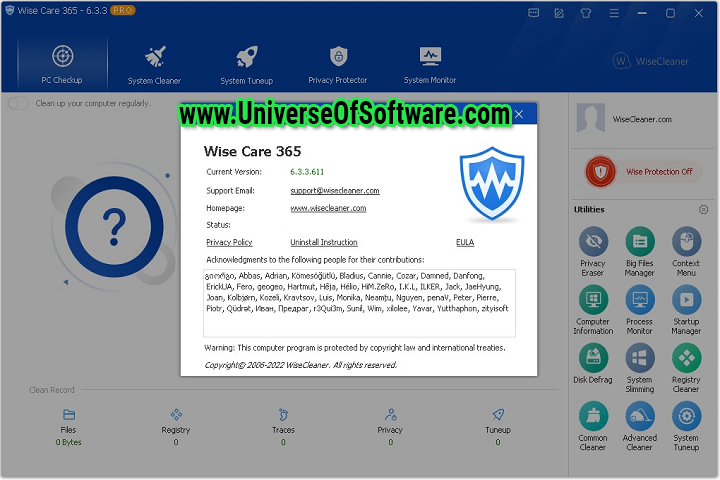 Wise Care 365 Pro v6.3.3.611 with Key