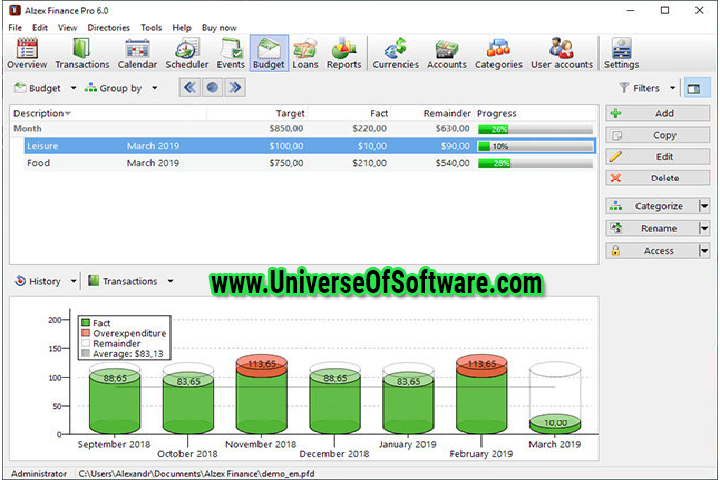 Alzex Finance Pro 7.0.10.313 with Crack