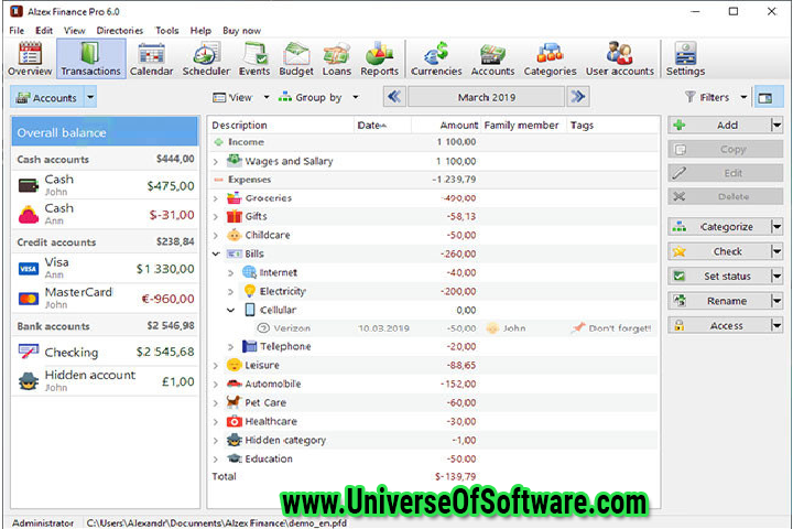 Alzex Finance Pro 7.0.10.313 with Patch