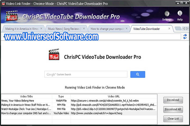 ChrisPC VideoTube Downloader Pro 14.22.0719 Free Download