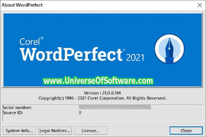 Corel WordPerfect Office Professional 2021 v21.0.0.194 Free Download