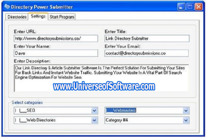 Directory Submitter 4.0 Free Download