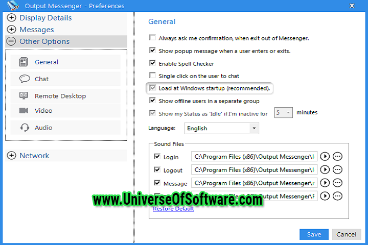 Output Messenger Server 2.0.20 with Key