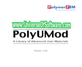 PolymerFEM PolyUMod 6.4.2 Free Download