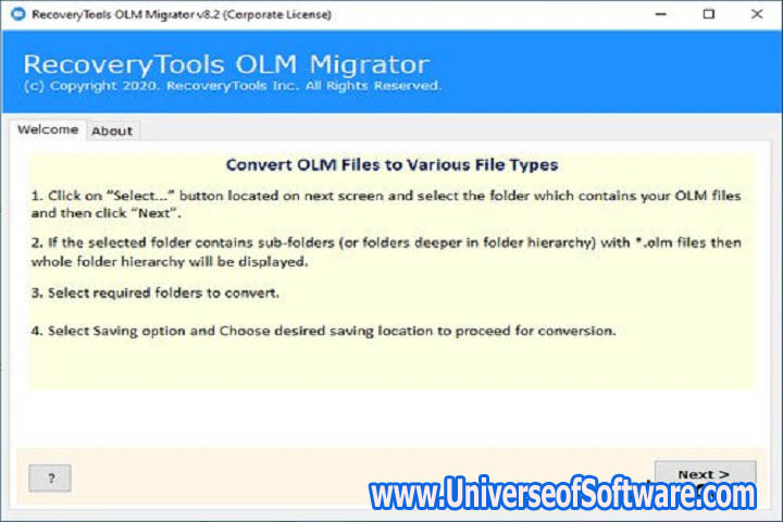 RecoveryTools OLM Migrator 9.0 Free Download