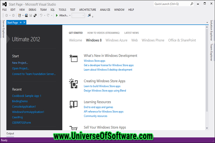 Visual Studio 2012 Ultimate VL ENU with Crack