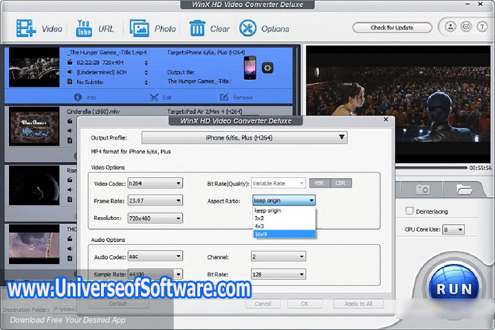 WinX HD Video Converter Deluxe 5.16.0.331 Free Download