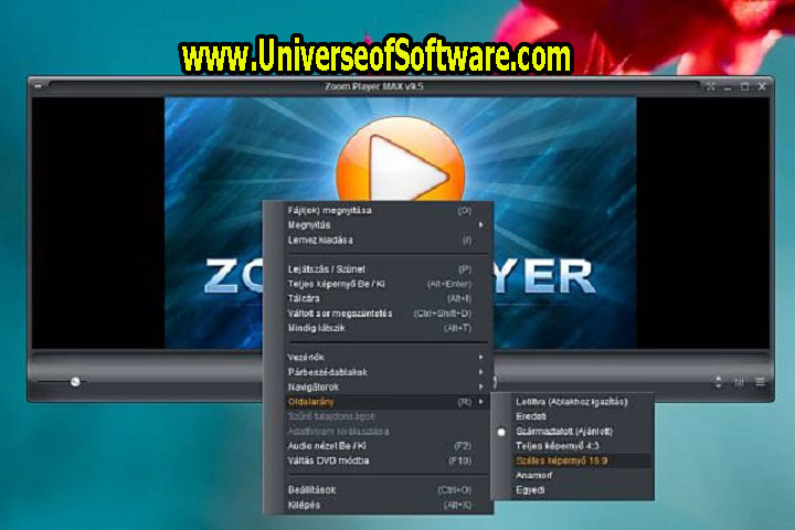 Zoom Player MAX 17.0.1700 Free Download