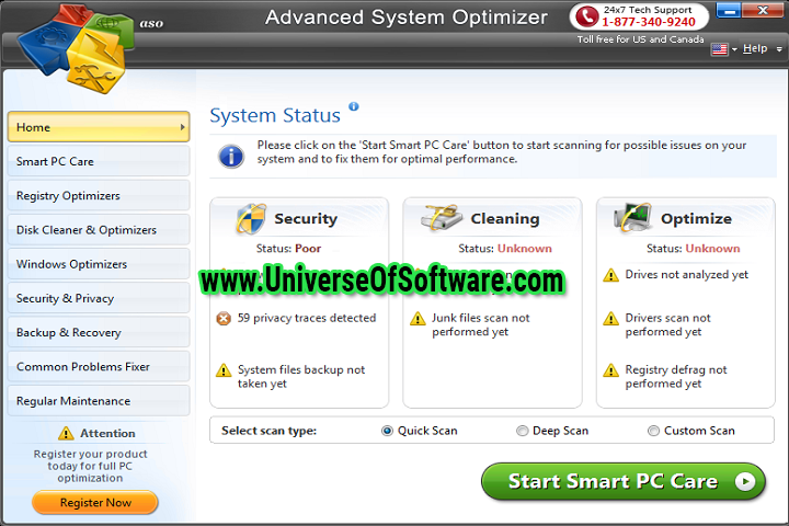Advanced System Optimizer 3.11.4111.18511 with Key