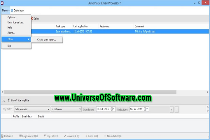 Automatic Email Processor 3.0.11 with Crack