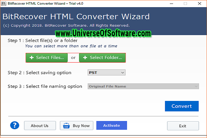 BitRecover MHT Converter Wizard 4.5 Full Version