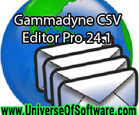 Gammadyne CSV Editor Pro 24.1 Free Download