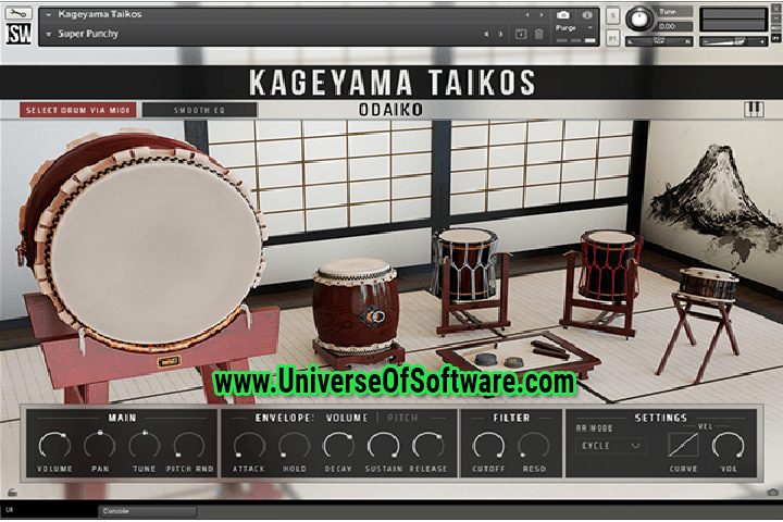 Impact Soundworks Kageyama Taikos with Key