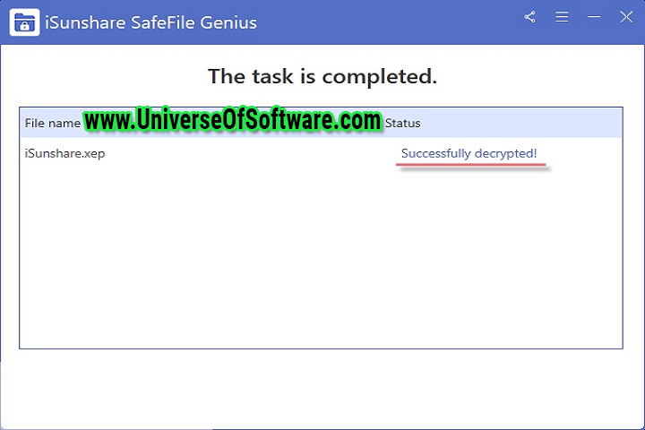 iSunshare SafeFile Genius 3.1.1.2 Full Version