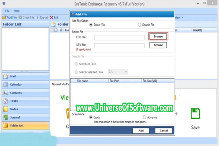 SysTools Exchange Recovery 8.0 Free Download