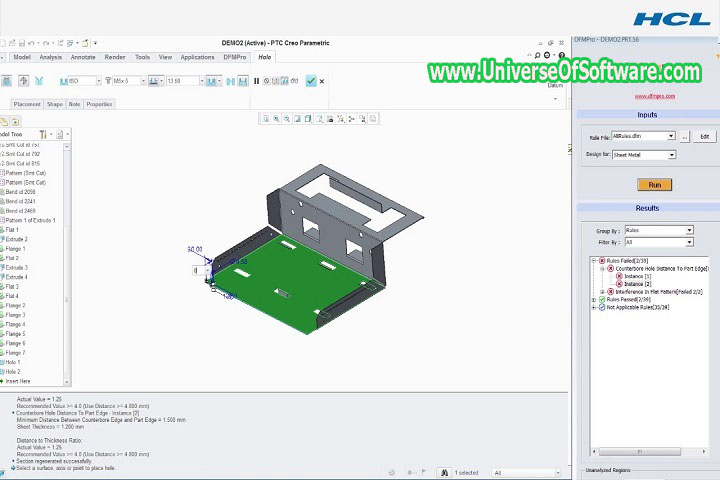 DFMPro v5.2.1.5012 for Creo Parametric 4.0 Free Download