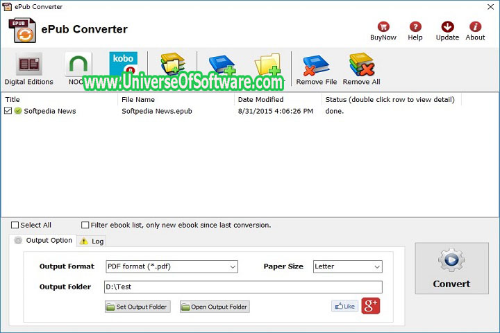 ePub Converter 2.2.4 PC Software