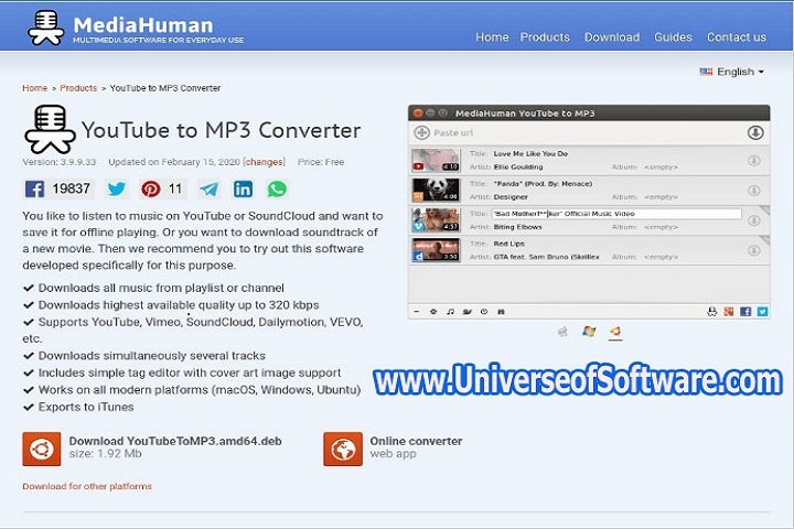 4K YouTube to MP3 4.9.2.5270 PC Software