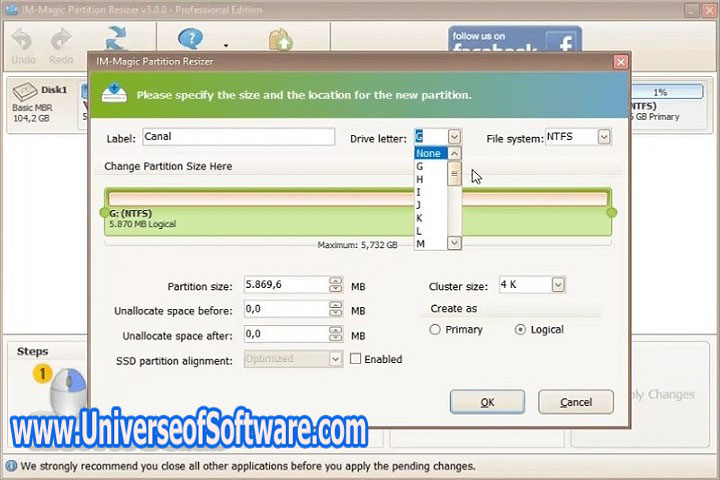 IM Magic Partition Resizer 6.4.0 PC Software with patch