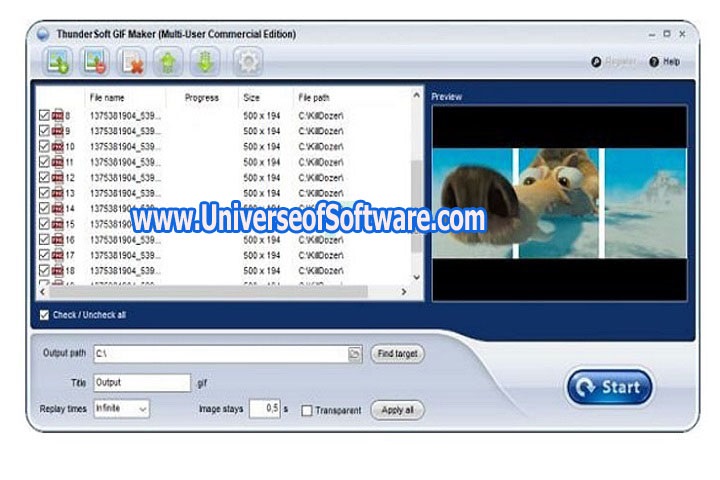 ThunderSoft GIF Maker 4.7.1 PC Software with keygen