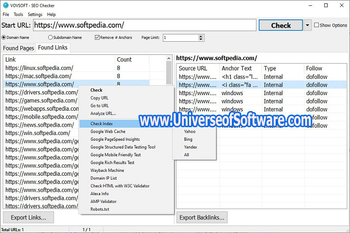 VovSoft SEO Checker 7.1.0 PC Software