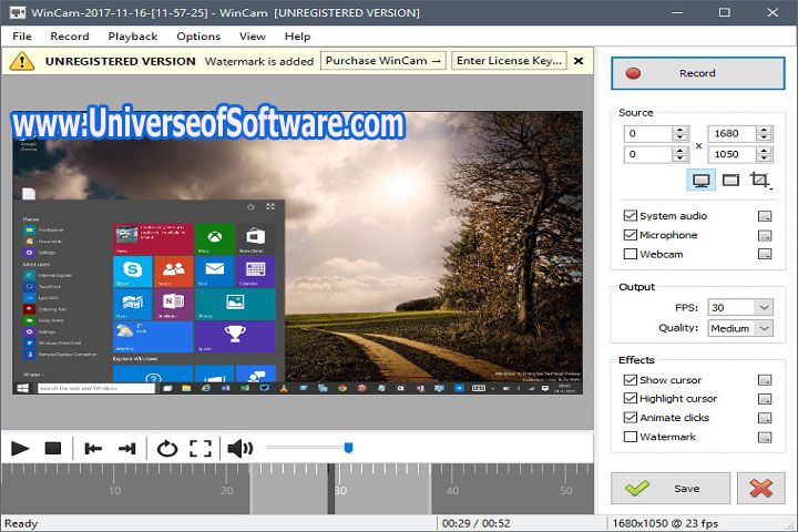 WinCam 3.4 PC Software