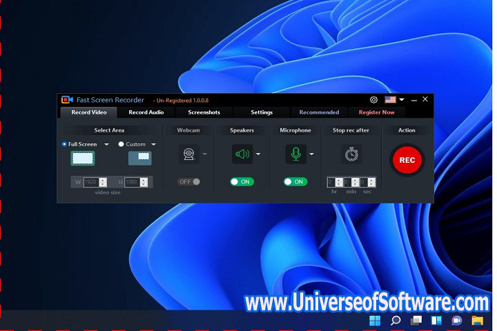 Fast Screen Recorder 1.0.0.33 PC Software with keygen
