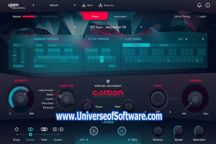 UJAM Virtual Guitarist Carbon 1.0.1 PC Software with patch