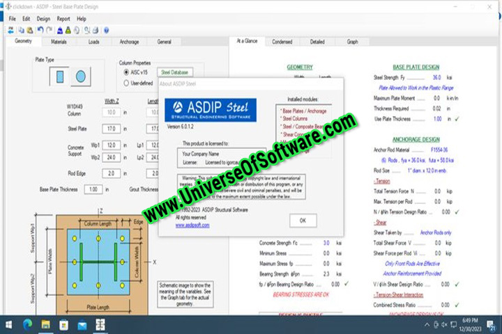 ASDIP Steel 6.0.1.2  Torrent Software Free Download